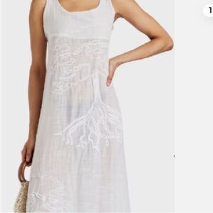 Agua by Agua Bendita White Embroidered Swim Coverup